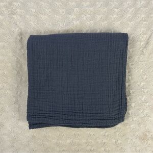 CottCare Solid Dark Gray Baby Swaddle Blanket Thin Muslin Cotton